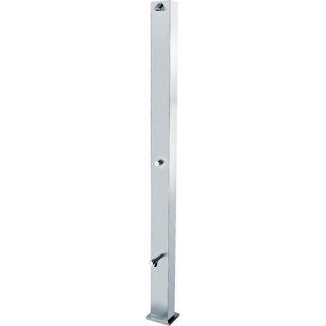 Duschsäule mit Einhebelmischer und manueller Fußspülarmatur Idral 09231/L Rostfreier Stahl (1/4)