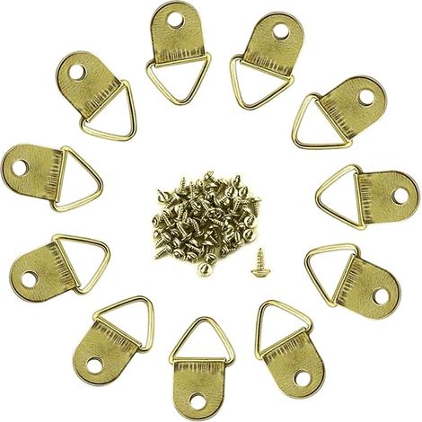 Attache pour Tableau 200 Pièces Fixations pour Cadres Accroche Tableau Crochet Cadre Crochet Mural a Visser Fixation Cadre Attache Cadre Cintre Photo avec Vis pour Maison Bureau (1/5)