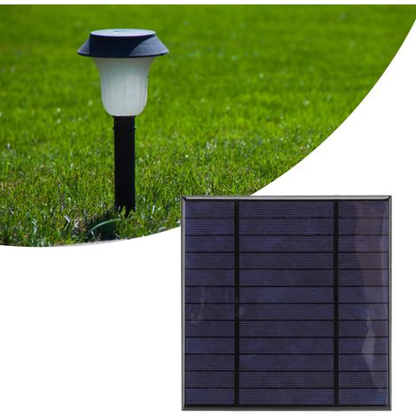 Chargeur de panneau solaire 6V 4,5W, mini panneau solaire à surface époxy en polysilicium, cellules solaires pour lampe solaire de jardin et lampe murale solaire (1/5)