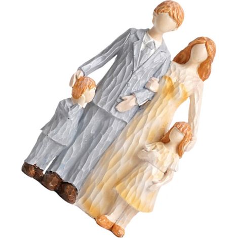Figuritas familiares de resina, escultura familiar, estatua-2