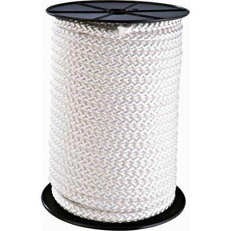 Werka Pro – Tresse en polypropylène ø 8mm 50m – Corde enroulée pour chantiers humides – Résistante aux UV et à l'abrasion – Charge maximale 200kg