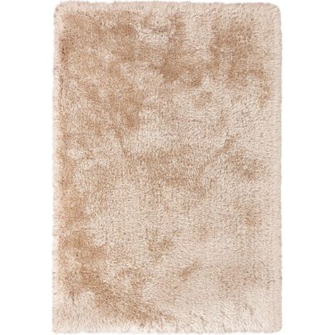 Tapis Shaggy Fait Main "Cosy" Champagne 120 x 170 cm (1/4)