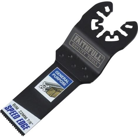 Faithfull FAIMFWM22SE5 Multi-Tool Speed Edge Wood/Metal Blade 22mm (5 Pack) (1/5)