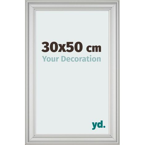 yd. - Cadre photo 30x50 - Argent Mat - MDF - Lazio