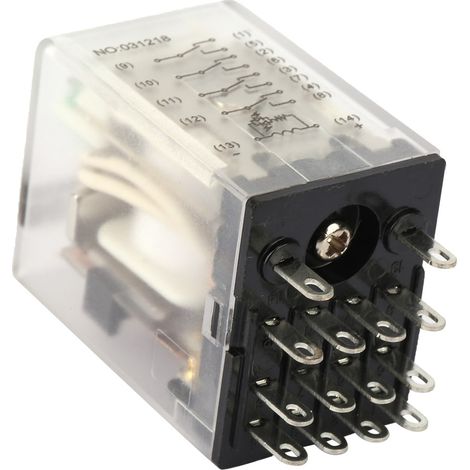 BEMM4C 14-poliges 5A Mini-Leistungszwischenrelais, elektromagnetisches Relais (12VDC) (1/5)