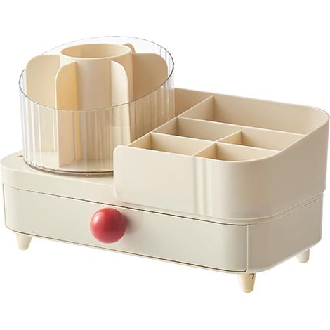 Organisateur de maquillage rotatif pour coiffeuse Boîte de (1/5)