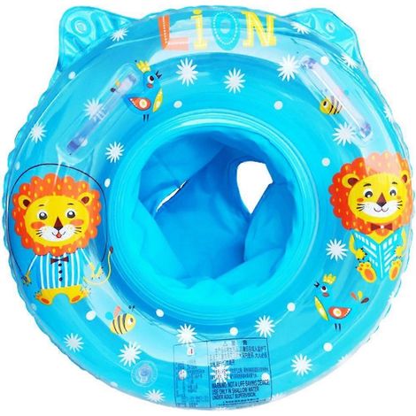 Bouée gonflable pour bébé avec siège et poignée, pour piscines, support récréatif pour une utilisation surveillée dans l'eau.-AquaForge (1/5)