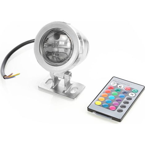 Projecteur sous-marin LED RGB, étanche, multicolore, pour jardin extérieur et fontaine paysagère (1/5)