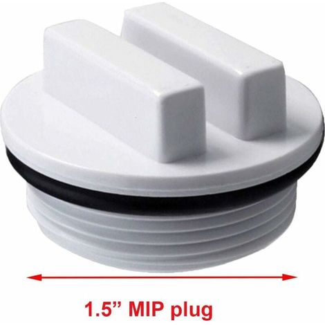 Bouchon d'hivernage et filtre de piscine SP1022C avec joint torique pour l'hivernage des piscines pendant la saison hivernale et pour la plupart des filtres de piscine Hayward Pentair (lot de 2) (1/4)