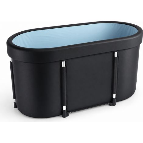 Vasca da bagno pieghevole per adulti 115 x 57 x 55 cm con fodera protettiva (1/5)