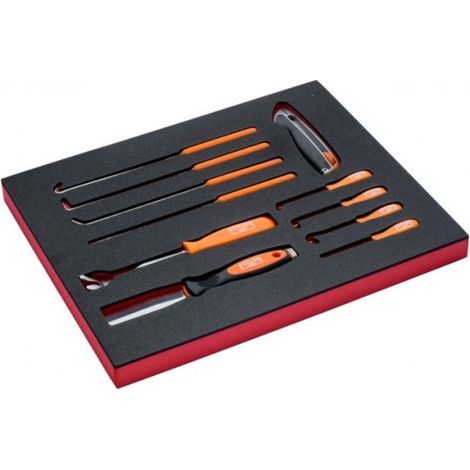 BAHCO - Jeu de cutter/poinçons/crochets, module mousse 2/3 Fit&Go - 11 pcs