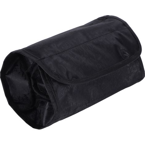 Trousse de voyage multifonction pour maquillage et cosmétiques, rangement noir élégant (1/5)