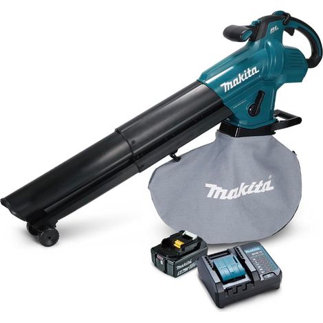 Makita DUB187T001 18V LXT Brushless Blower/Vacuum - 1x 5Ah Battery & DC18WC Charger