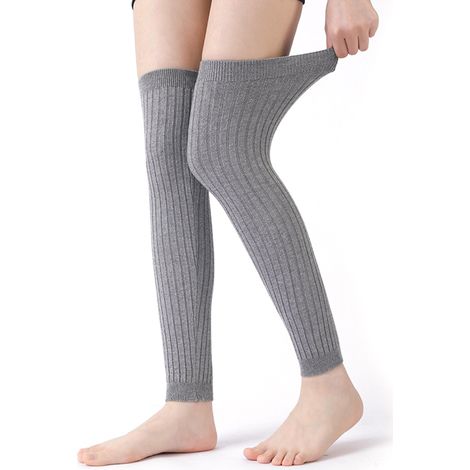 Genouillères d'hiver en tricot, guêtres chaudes, orthèses de genou pour l'arthrite, manchons de protection pour le cyclisme et le ski.. (1/5)