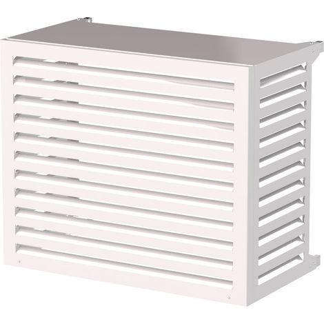 Copri Condizionatore 115x95x67 cm in Alluminio a Parete Big Blade XL Bianco