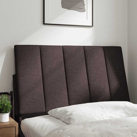 Coussin de tête de lit Hanko marron foncé 90 cm tissu CFW50182 (1/5)