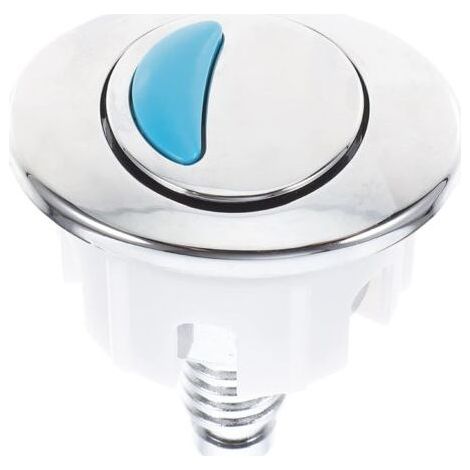 Replacement double oval cistern flush button, easy installation without tools, compatible with most bathroom accessories. (1/5)