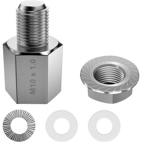 Adaptateur D'essieu de vélo Unisexe pour Axe Plein M10 x 1,0, Adaptateur Universel D'attelage de Remorque de vélo (1/5)