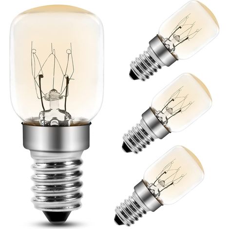 Ampoule Four 25W, E14 T25 Ampoule Incandescence 2200K Blanc Chaud, 300 Degres Ampoules Pygmées Pour Four, Micro-ondes, Lampe De Sel (1/5)