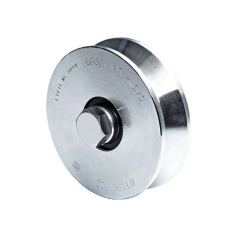Galet seul à gorge en V avec 2 roulements 305 V diamètre 120 mm - FRATELLI COMUNELLO