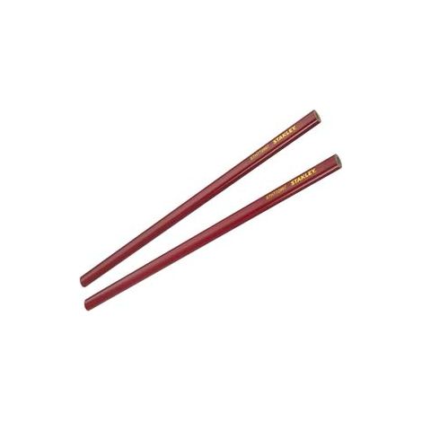 MATITA DA FALEGNAME E MURATORE ROSSA MM.300- - (STHT1-72997) - 12 pezzi STANLEY