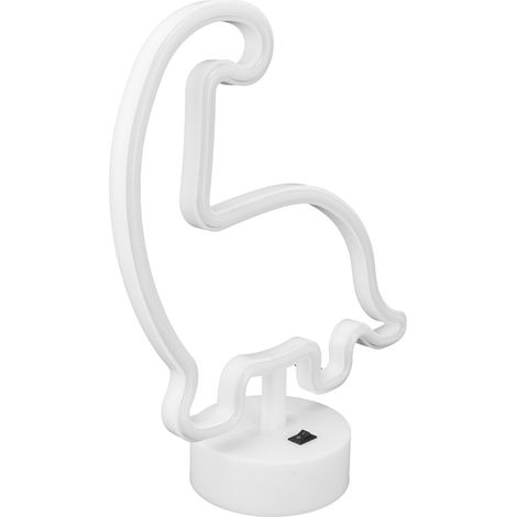 Lampe néon LED avec socle, enseigne lumineuse de bureau, veilleuse verte pour maison, fête, décoration festive (1/5)