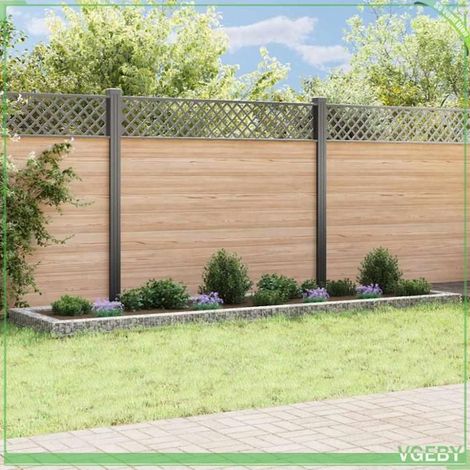 Lit surélevé à gabion - FAFEICY - 151314 - Acier galvanisé - 400x100x20 cm - Argenté (1/5)