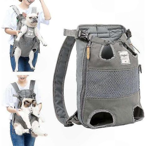 Sac à dos chien réglable, harnais confortable pour chien moyen, idéal randonnée, voyage et camping (1/4)