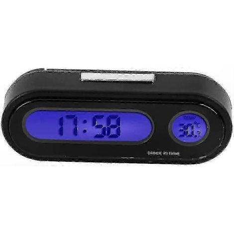 Digitales Autothermometer mit Uhr und Voltmeter, Mini-LCD-Display (1/5)