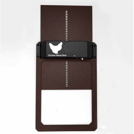 Porte de poulailler domestiques automatique sensible à la lumière, porte de poulailler, porte pour animaux (1/4)