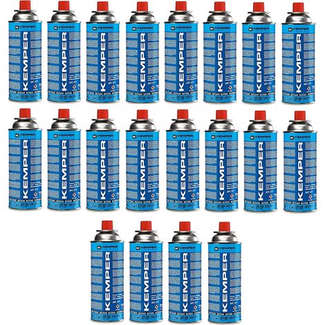 20 PEZZI - BOMBOLETTA CARTUCCIA A GAS DA 390 ML KEMPER