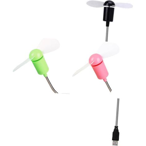 de 4 ventilateurs portables USB silencieux à col cygne en TPE (1/5)