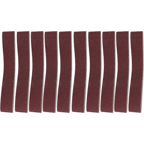 10 Stück 27x2 Zoll Aluminiumoxid-Schleifband 686x50mm Schleifband für Holz und Weichmetall (40)