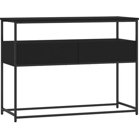 Maison Exclusive - Tavolino Consolle Nero 100x40x75 cm in Legno Multistrato (1/5)