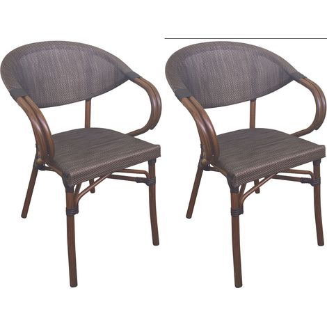 2er Set Bistrostühle Madetta coffee (1/5)