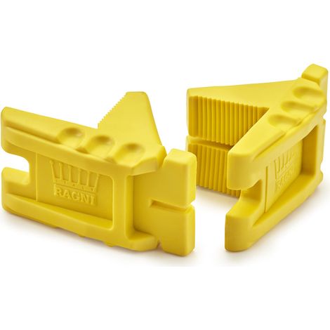 Ragni Yellow Robust Brickies Rubber Corner L Shape Brick Line Block RCB-Y2