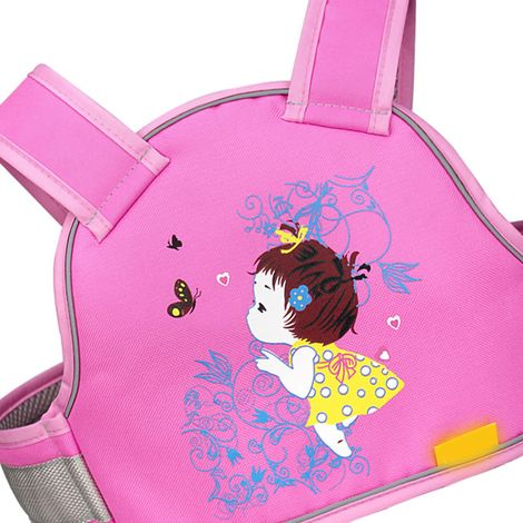 Ceinture de sécurité enfant pour moto électrique, harnais de conduite, ceinture de sécurité pour voiture à batterie, ceinture de protection antichute rose pour fille (1/5)