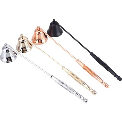 Extincteur en forme de cloche, 4 couleurs, couvre-mèche, couvercle de bougie, outil pour bougie (4 pièces) (1/5)