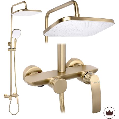 Rea Kit De Douche Premium Como M1 Brush Gold (1/5)