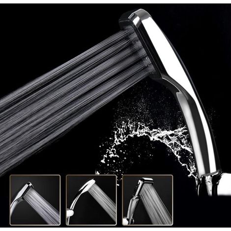 Pommeau de douche 300 trous 30 % d'économies d'eau avec 300 % de pression turbo (1/5)