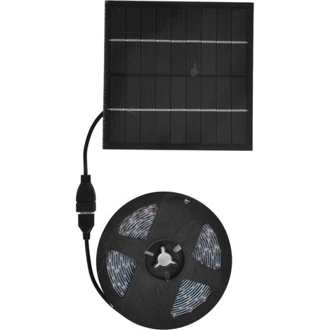 Bande lumineuse solaire de croissance pour plantes, écologique, LED 5W à flux lumineux élevé, favorise la croissance, 2 mètres / 2,2 yd (1/5)