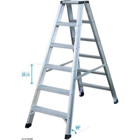 Escalera KTL AGROCOMFORT doble doble acceso agrícola