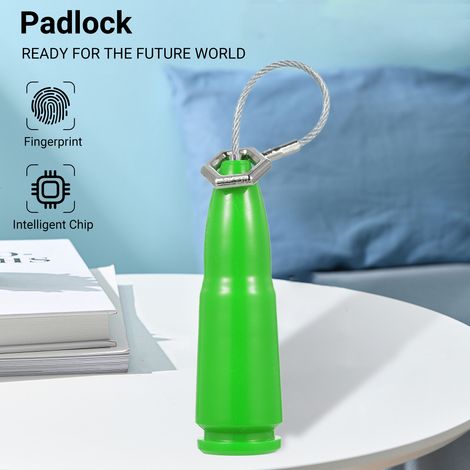 Mini cadenas à empreinte digitale, verrou de porte, cadenas intelligent, verrou de meuble, antivol, cadenas pour bagages de sport, étanche, cadenas à empreinte digitale (1/5)