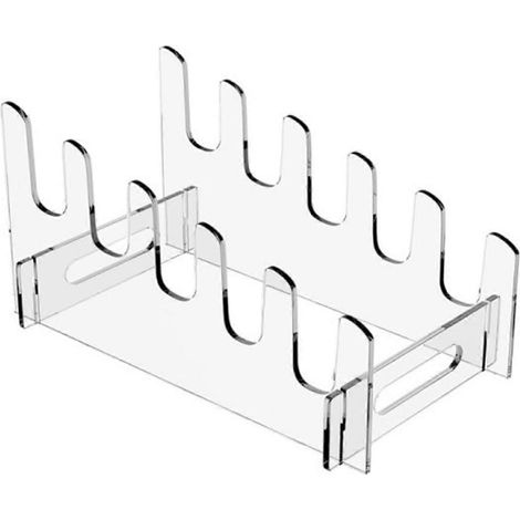 Geschirrtrockengestell, einstöckiger Geschirrhalter aus Acryl, 5 Roste