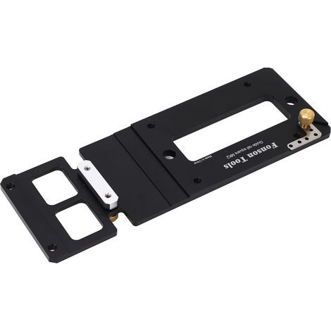 260mm Right Angle Positioning Plate, 90 Degree Stop, Rail Guide for Track Saw, Clamp (1/5)