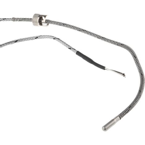 Thermocouple type J Ø 6mm, L 20mm, +600°C max à Câble ( Prix pour 1 ) (1/2)