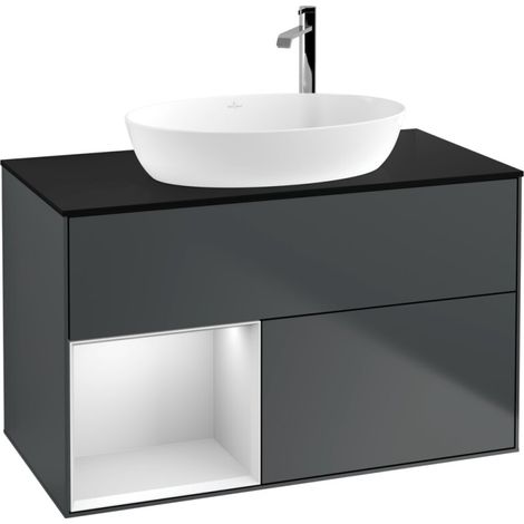 Villeroy & Boch F892MTHG Meuble sous-lave-mains Finion F89 (1/2)