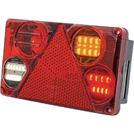 Feu arrière LED rectangle droit 5 plots UNIVERSEL LA40024 (1/5)