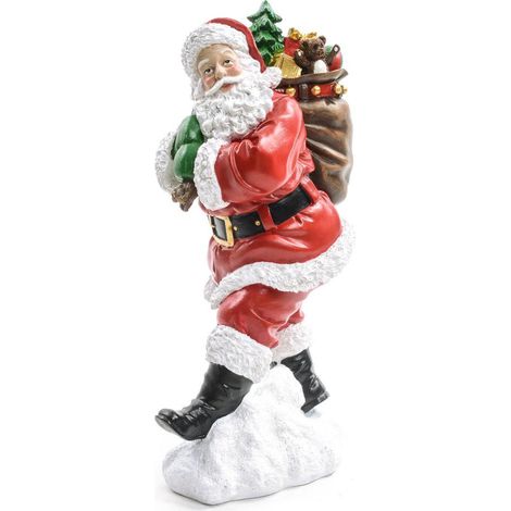 Babbo Natale in resina di alta qualità per decorazioni natalizie -Babbo orso