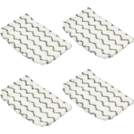 Juego de 4 paños de microfibra, lavables a máquina, resistentes a la suciedad, para mopas de vapor. (1/5)